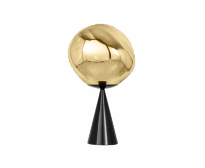 MELT_CONE Fat Table_25cm_Gold_LED_Side_Off_NoShadow