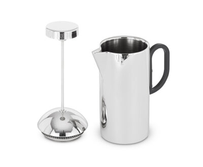 Brew Stainless Steel Cafetiere Angle Separate